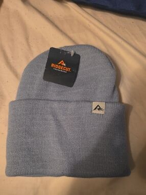 Ashley Blue Light Blue Knit Beanie